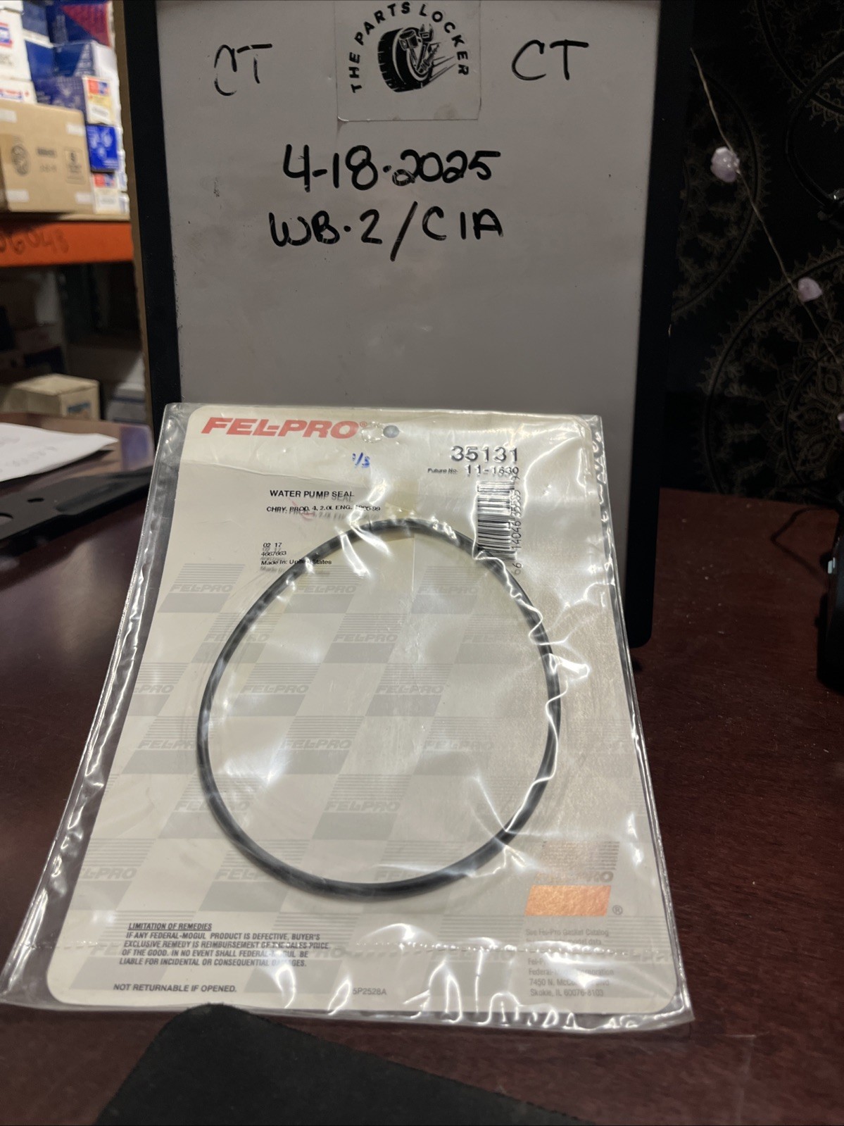 Fel-Pro 35131 Water Pump Seal