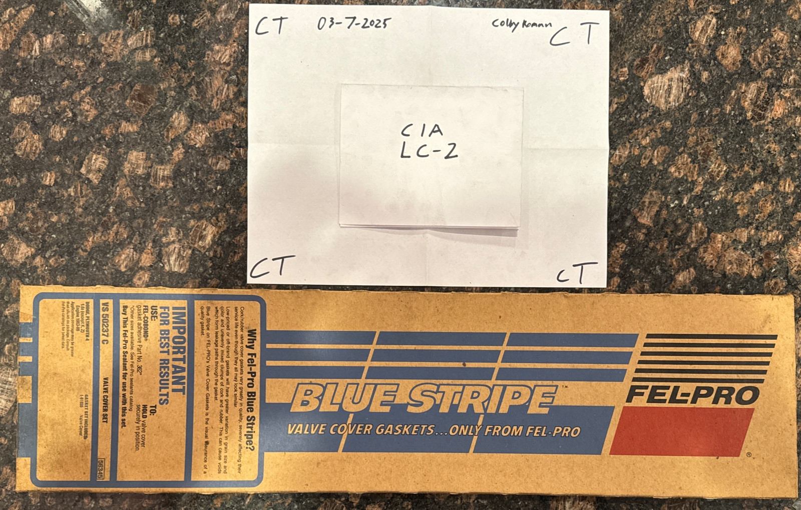 Fel-Pro VS50237C Valve Cover Gasket Fits 1984 Dodge Omni 1.6L l4 Gas SOHC NEW