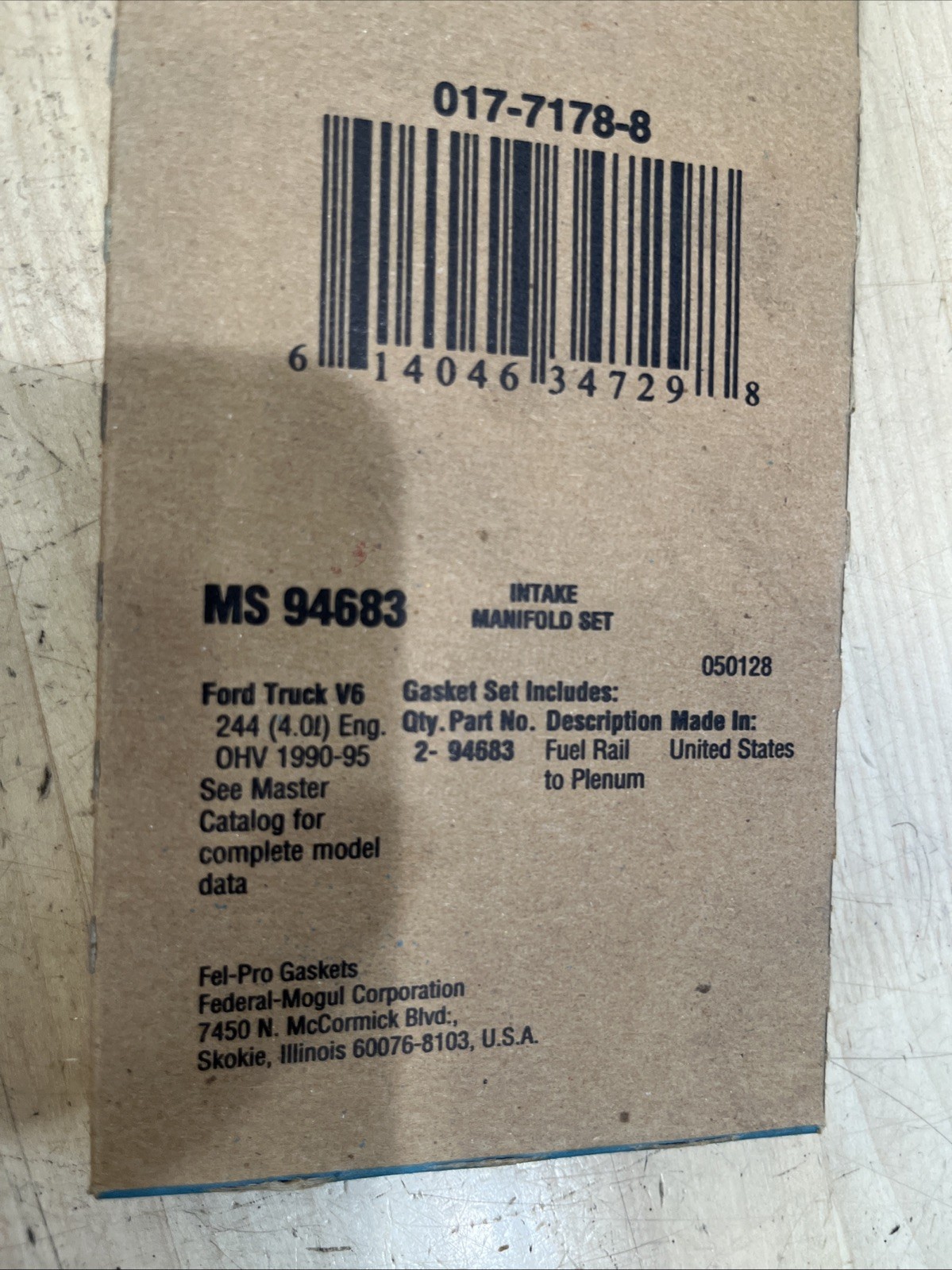 Fel-pro MS94683 Fuel Injeciton Plenum Gasket UPPER Set 1990-1995 Ford 4.0L V6 - Image 3