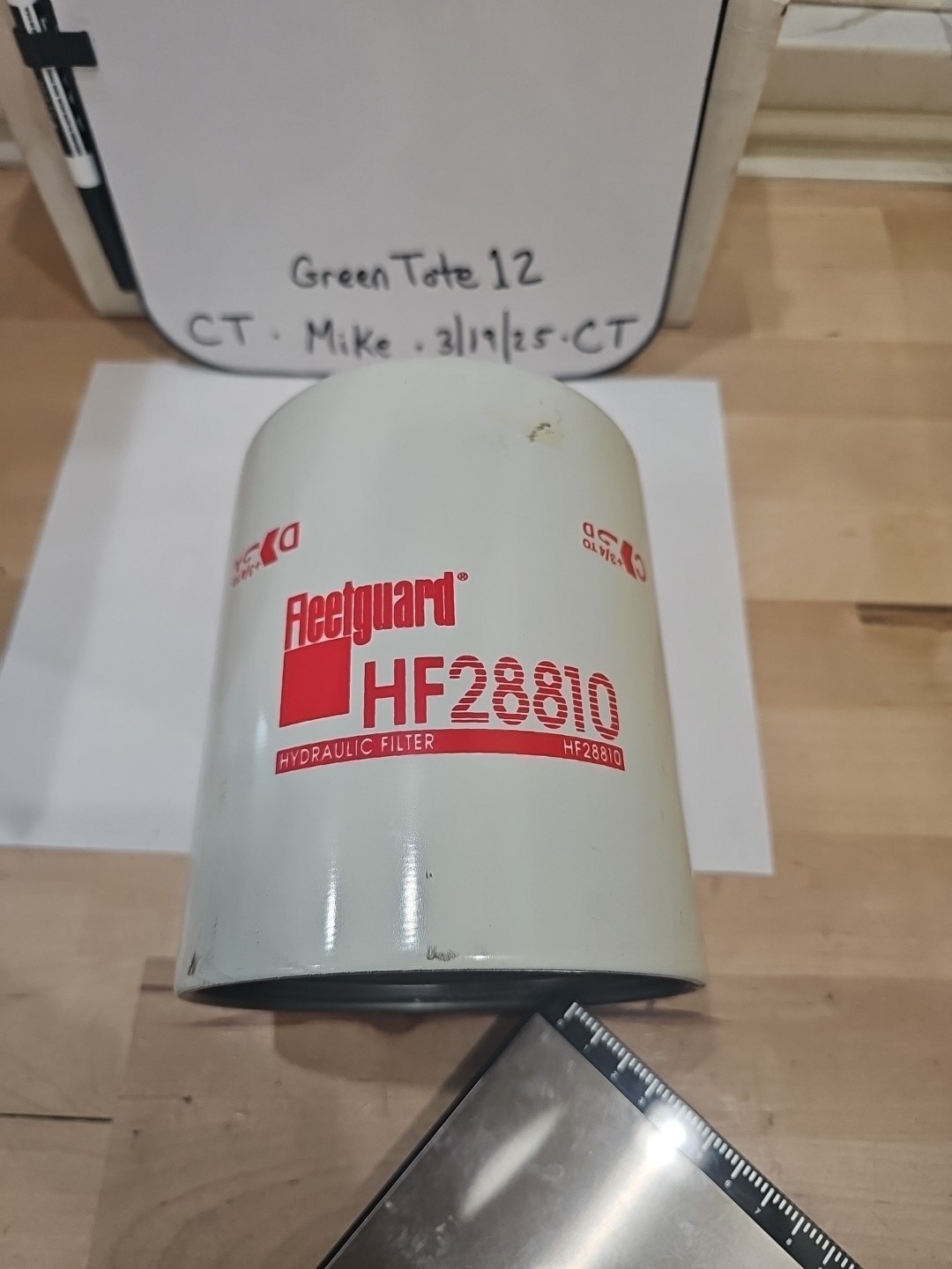 Fleetguard HF28810 Spin On Hydraulic Filter NEW Missing Gasket / O-Ring