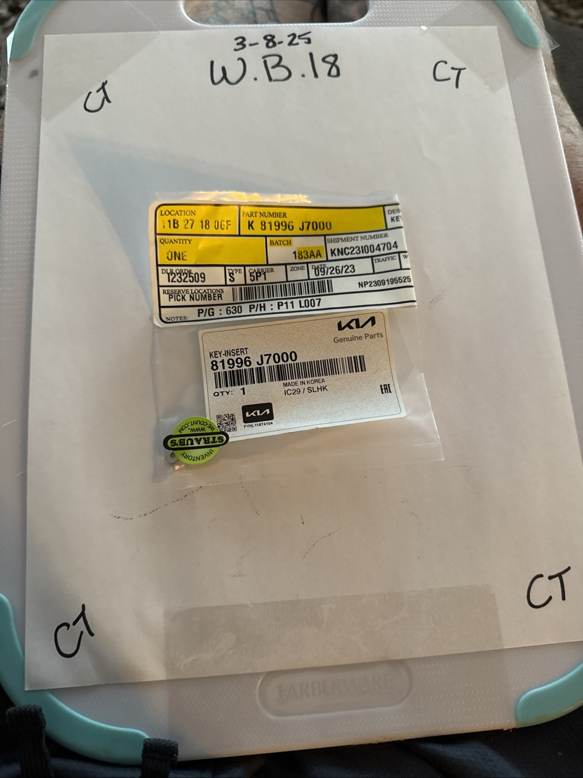 For Kia Forte 2019-2024 Kia 81996J7000 Vehicle Key