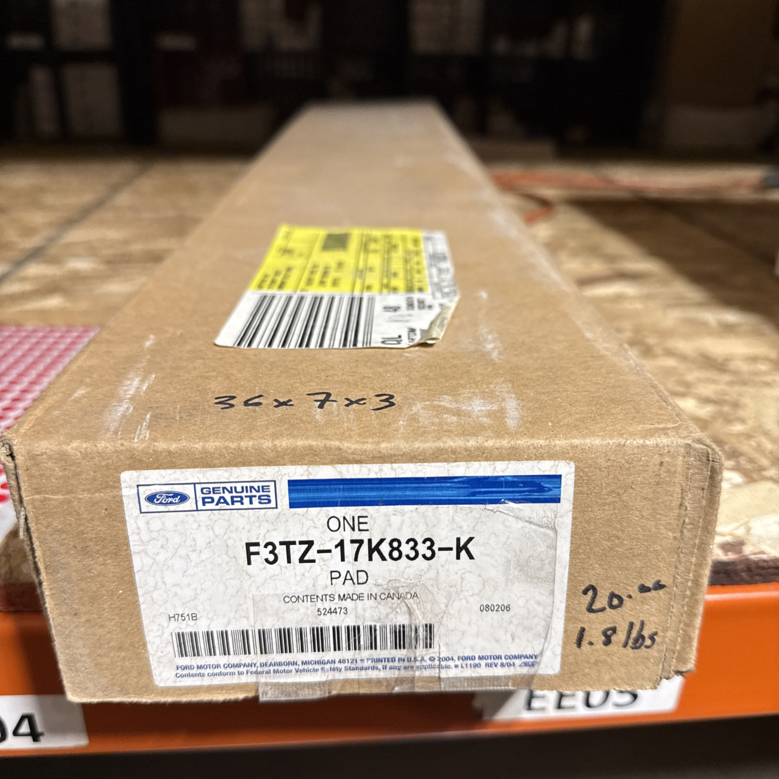 Ford 1993-1996 F-250 Front Center Bumper Covers Black F3TZ17K833K OEM Nos