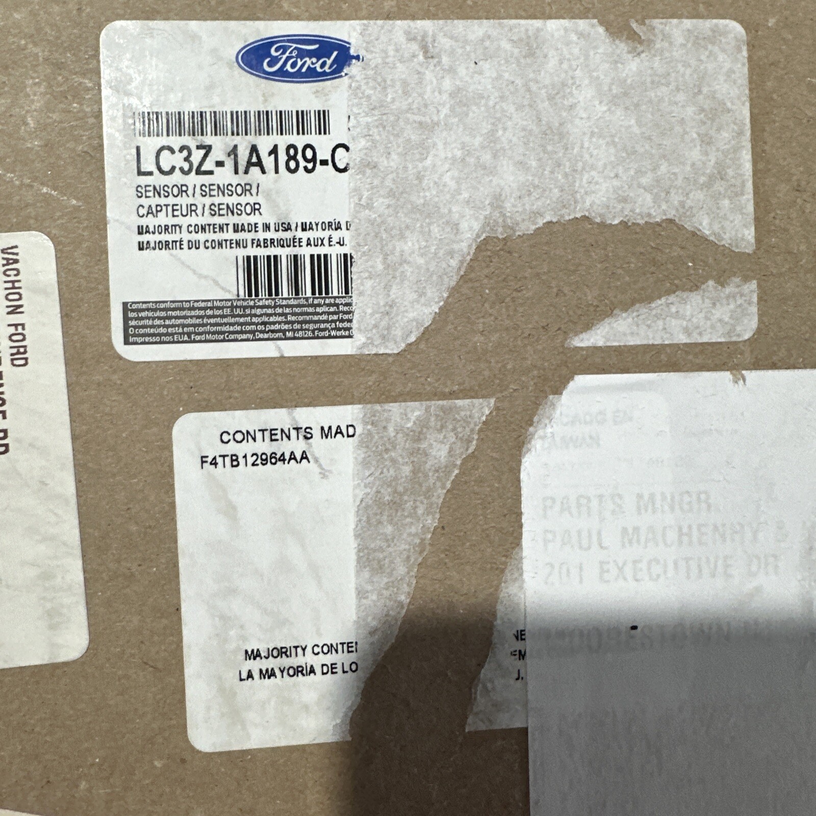 Ford Reverse Camera Kit Lc3z-1a189-c