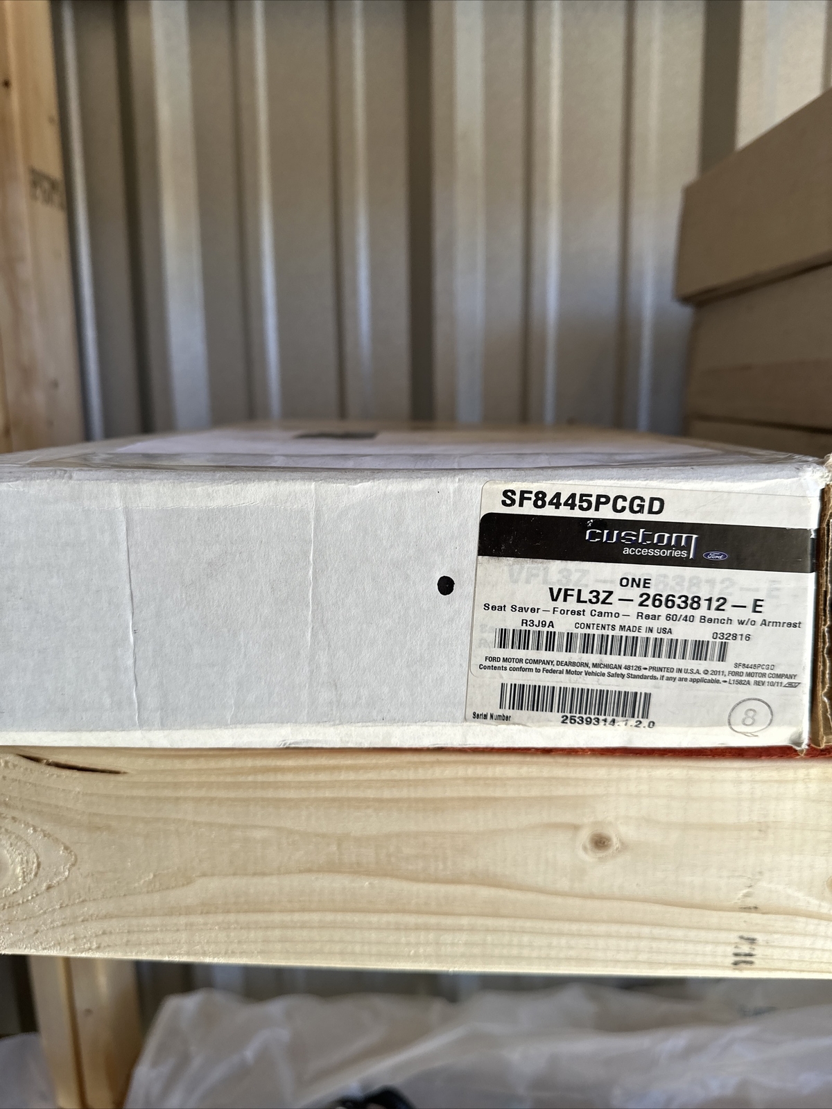 Ford VFL3Z-2663812-E Rear Seat Cover Kit 2015-2019 Ford F-150 VFL3Z2663812E