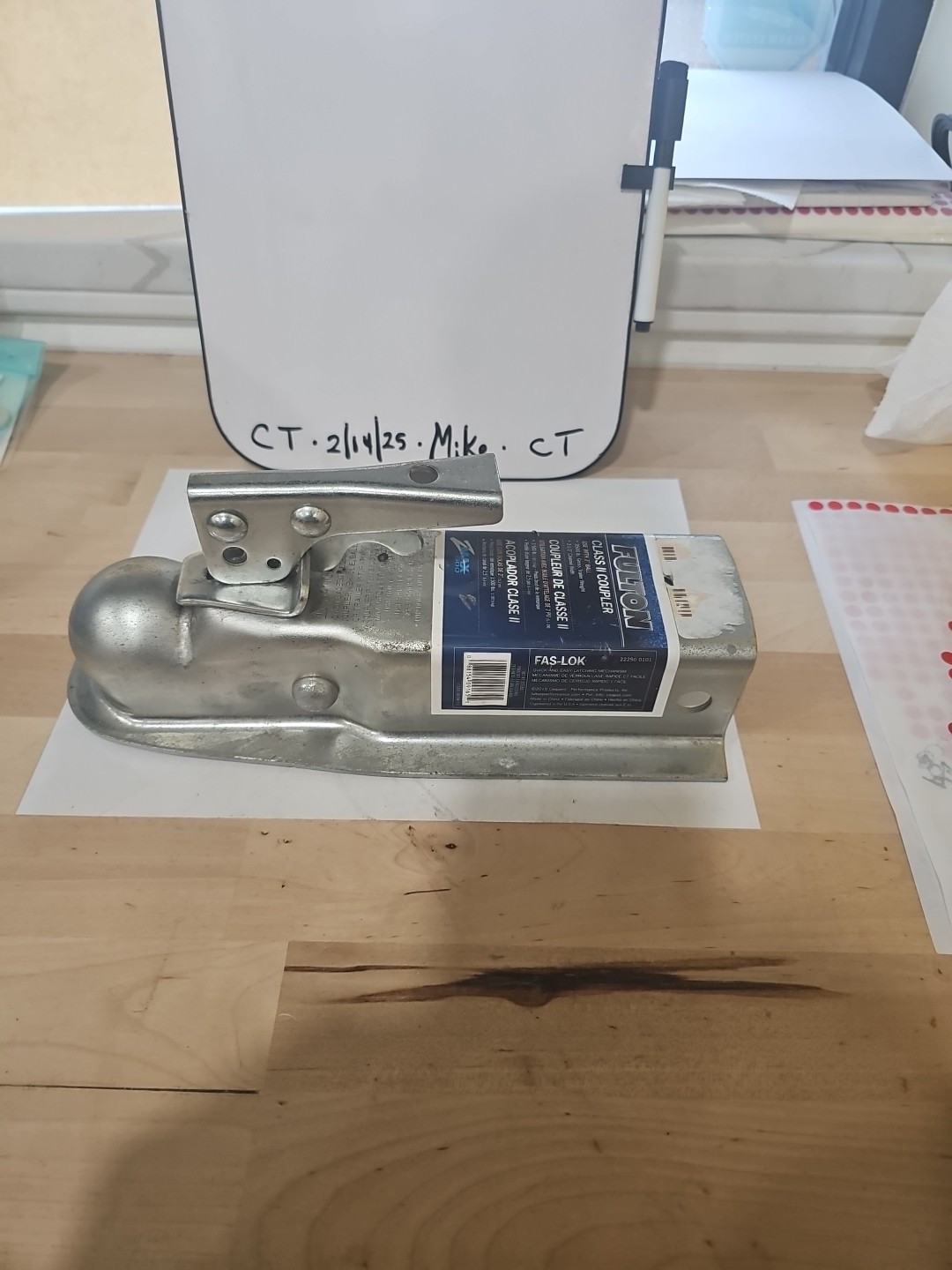 Fulton FAS-LOK 3,500 lbs. Trailer Coupler 2" Ball ~ 2-1/2" Channel - Image 4