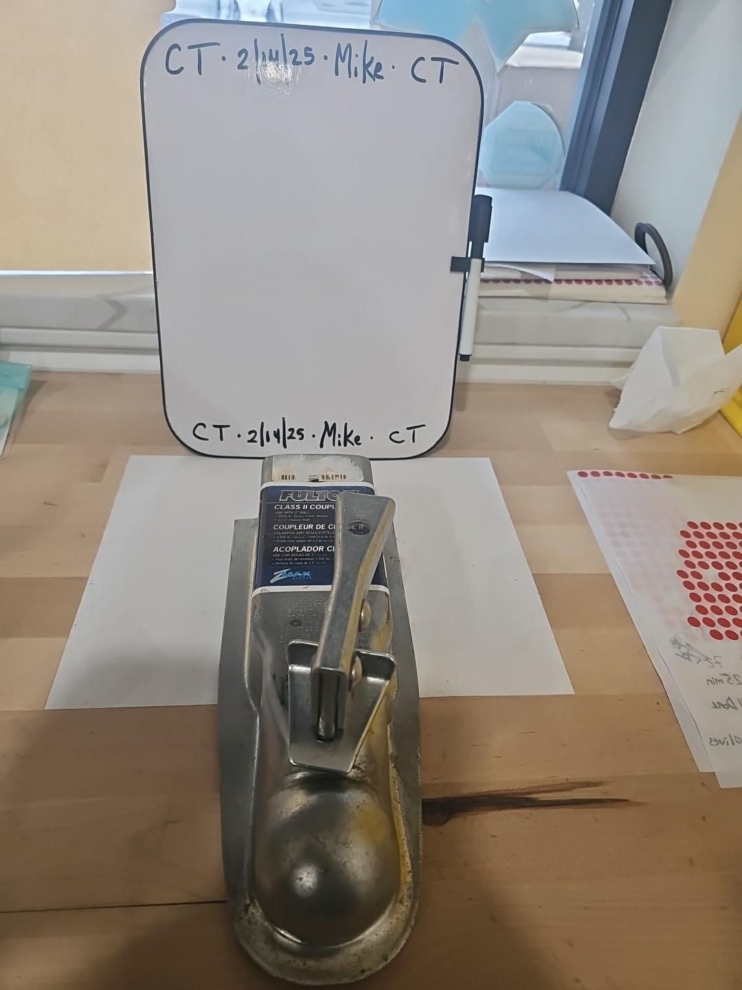 Fulton FAS-LOK 3,500 lbs. Trailer Coupler 2" Ball ~ 2-1/2" Channel