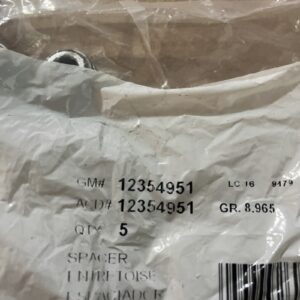 GM Battery Terminal Spacer Battery Bolt Spacer OEM 12354951 (sold Individually)