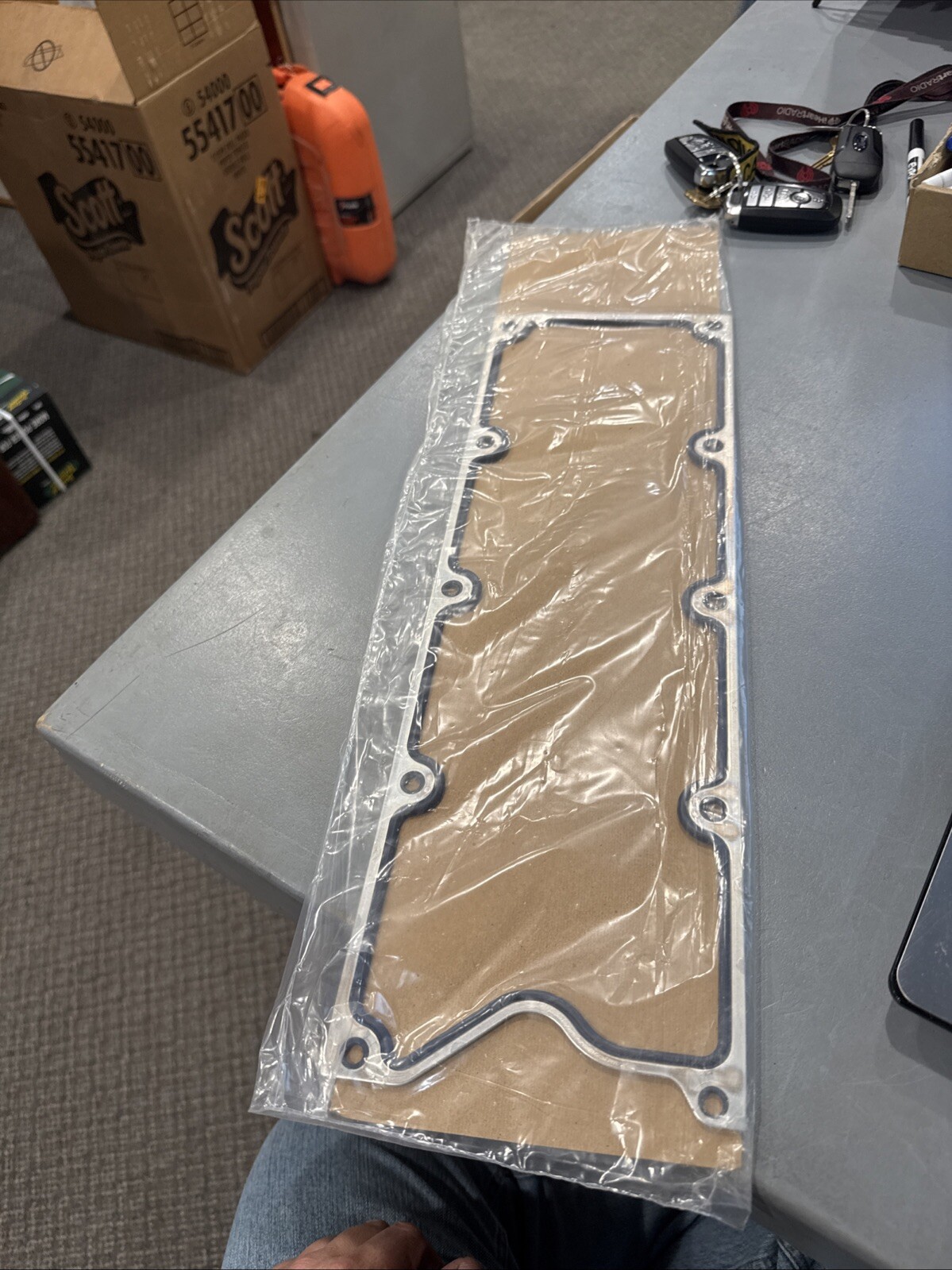 GM LS GEN 3 Valley Cover Gasket 1997-07 GEN III 12558178 - Image 3