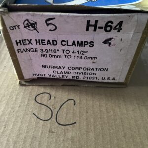 GOLD SEAL CLAMPS, H64, HOSE CLAMP 3-9/16” To 4-1/2 NOS, Box Of 5