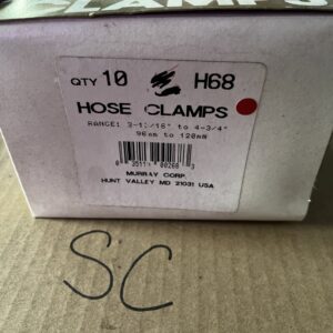 GOLD SEAL CLAMPS, H68, HOSE CLAMP 3-13/16 “To 4-3/4”NOS, Box Of 10