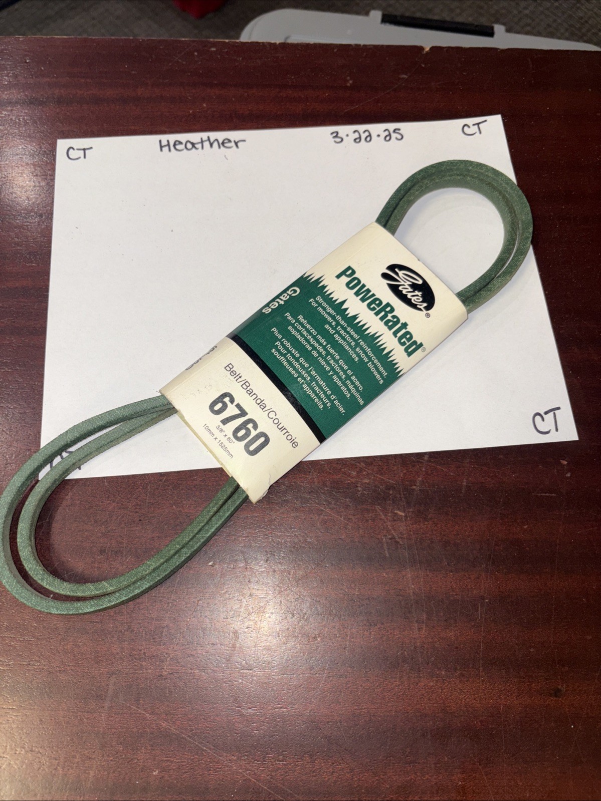 Gates 6760 PoweRated FHP Medium Horse-Power V-Belt