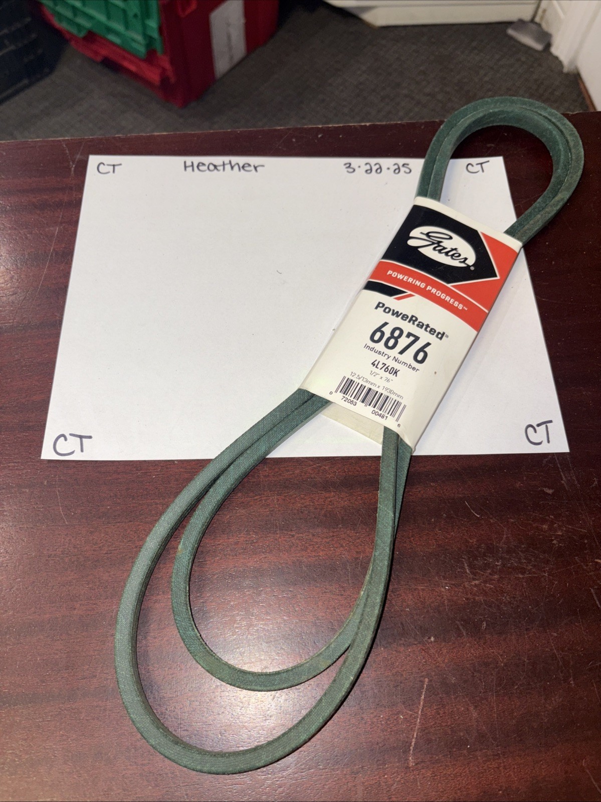 Gates 6876 (4L760K) PoweRated V-Belts - Image 5