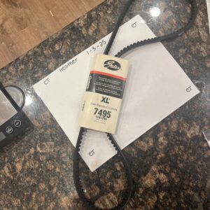 Gates 7495 XL 11A1255 Heavy Duty High Capacity Accessory Drive V-Belt