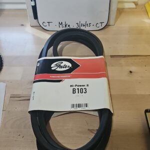 Gates B103 Hi-Power II Classical Section Wrapped V-Belt