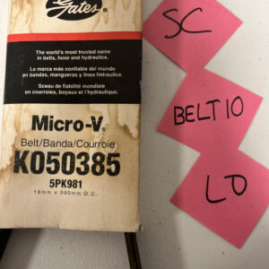 Gates K050385 Micro-V Serpentine Drive Belt