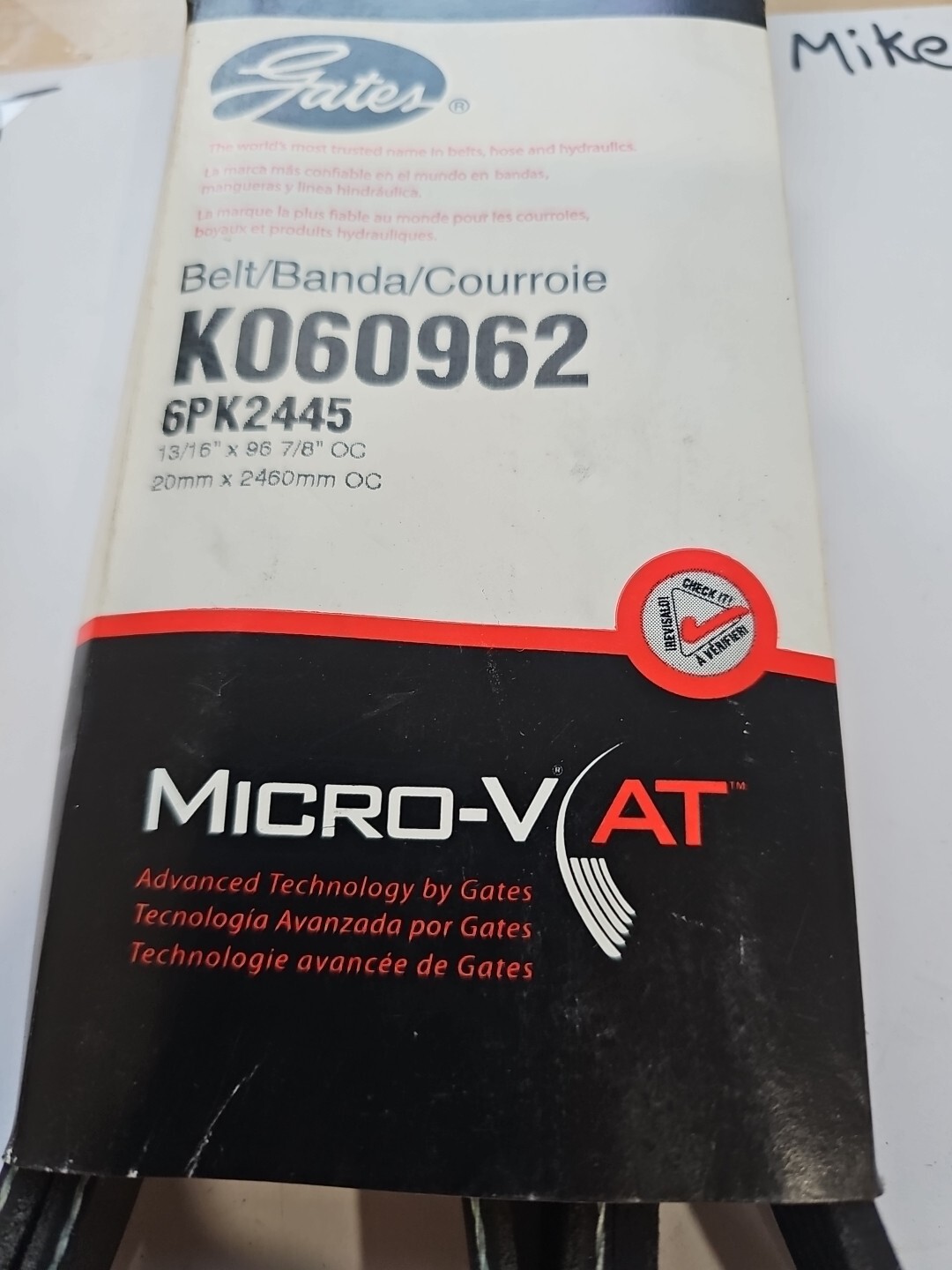 Gates Premium Micro-V Belt K060962 - Image 3