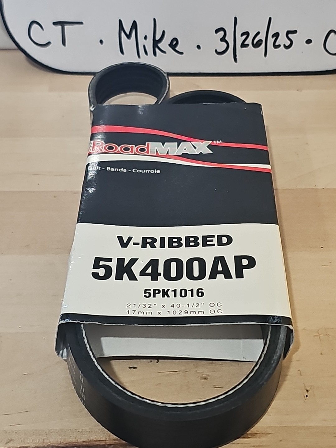 Gates RoadMax 5K400AP Serpentine Drive Belt - Image 3