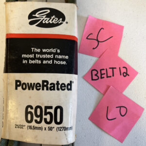 Gates Standard 6950 Belt PoweRated 6950 21/32" x 50”