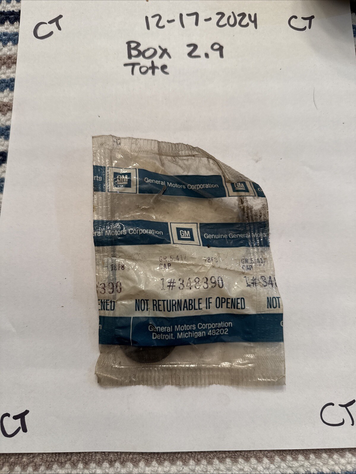 General Motors NOS NEW 348390 Rear Strut Rod Bushing Cap Corvette - Image 5