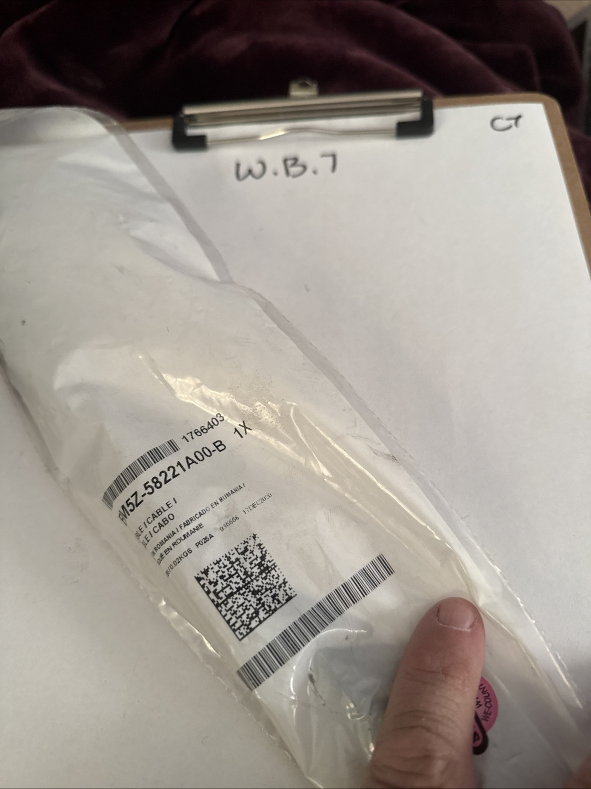 Genuine FORD BM5Z-58221A00-B CABLE ASY