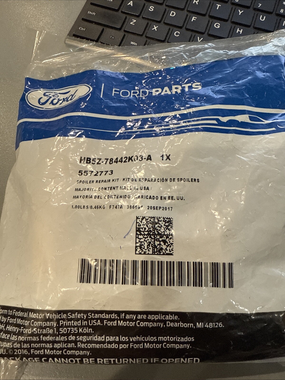 Genuine Ford 2011-2018 Explorer Rear Spoiler Repair Kit HB5Z-78442K03-A