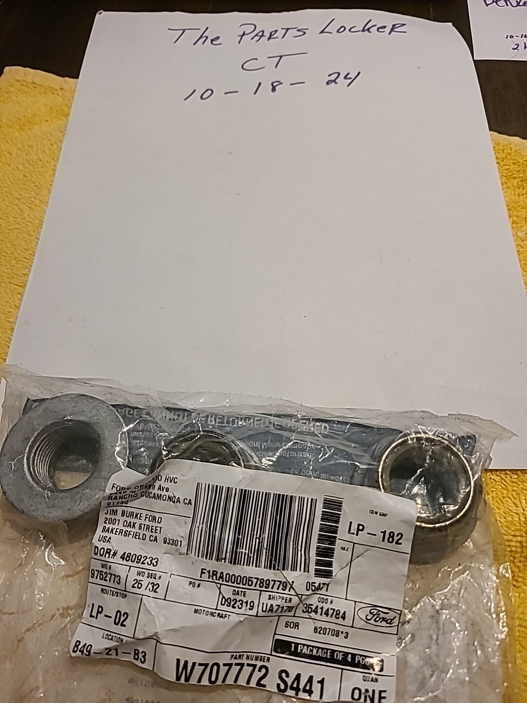 Genuine Ford Axle Nut W707772-S441