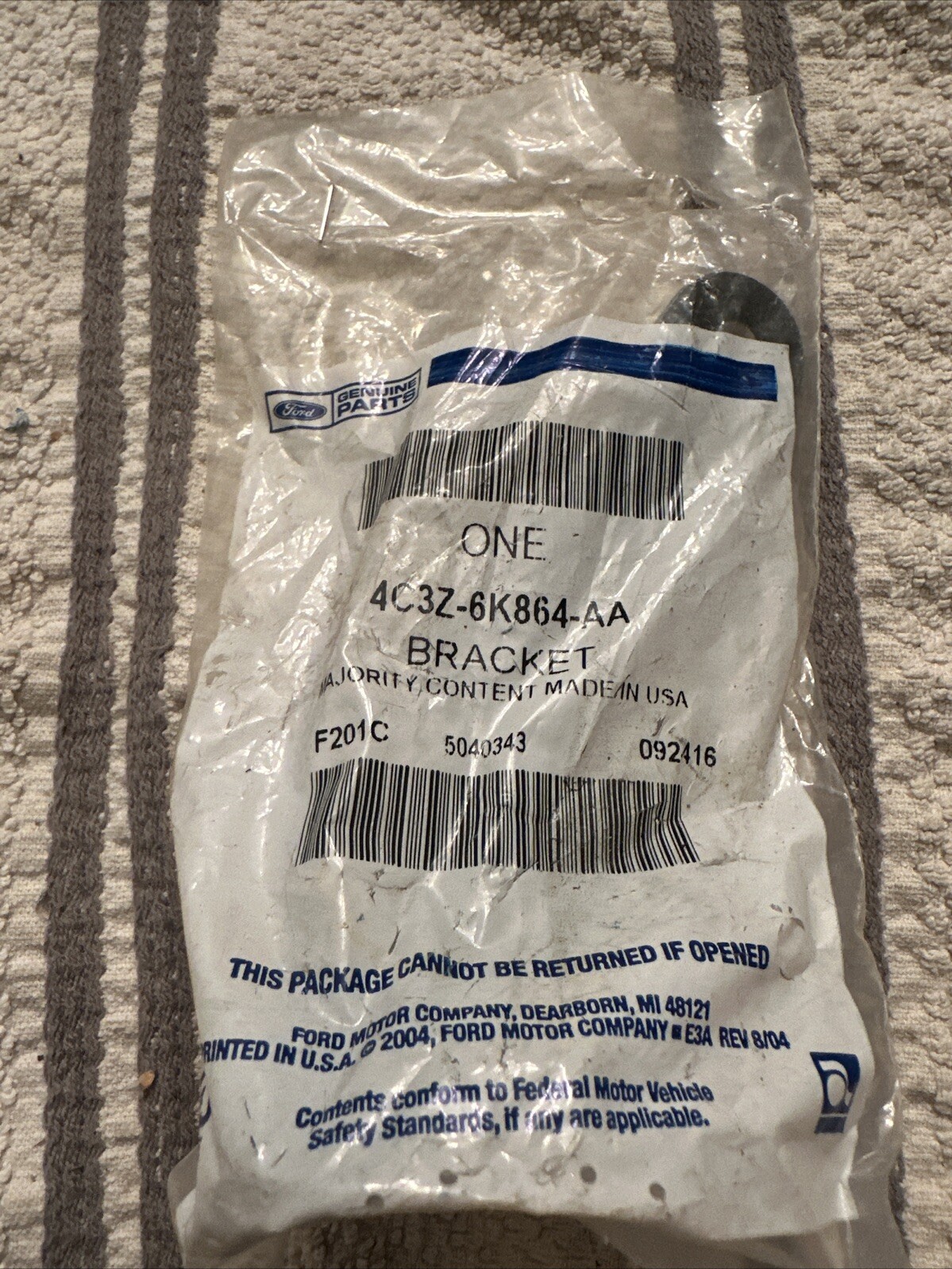 Genuine Ford Bracket Charge Air Cooler 4C3Z-6K864-AA