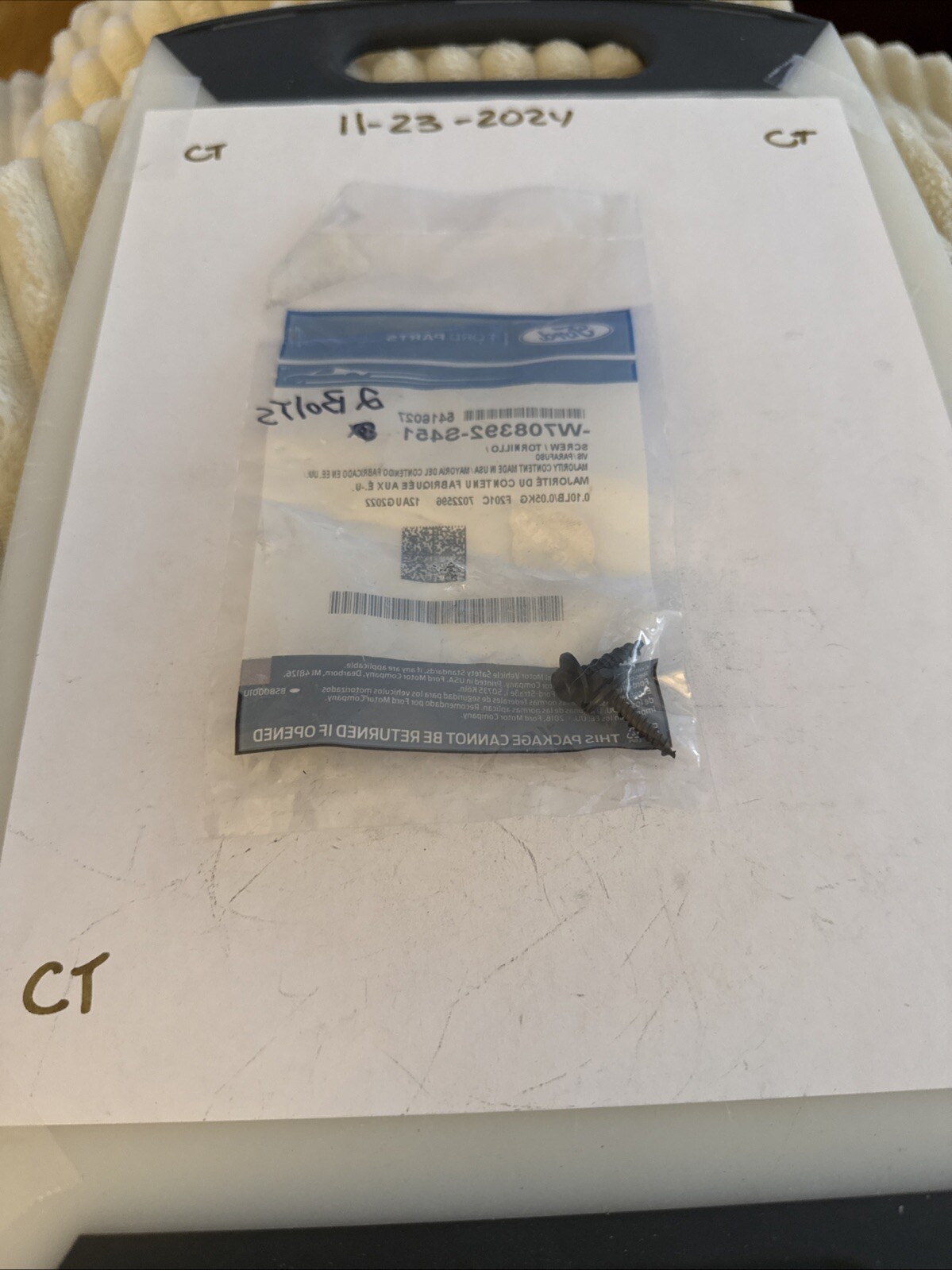 Genuine Ford Door Trim Panel Screw W708392-S451 - Image 3