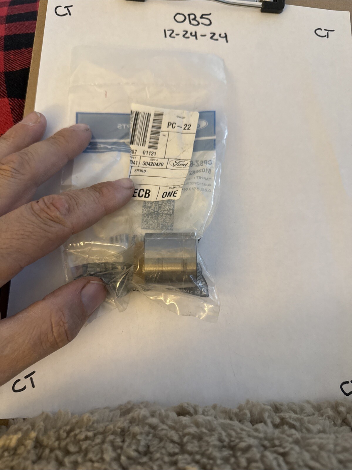 Genuine Ford Engine Camshaft Follower CP9Z-6500-ECB - Image 3