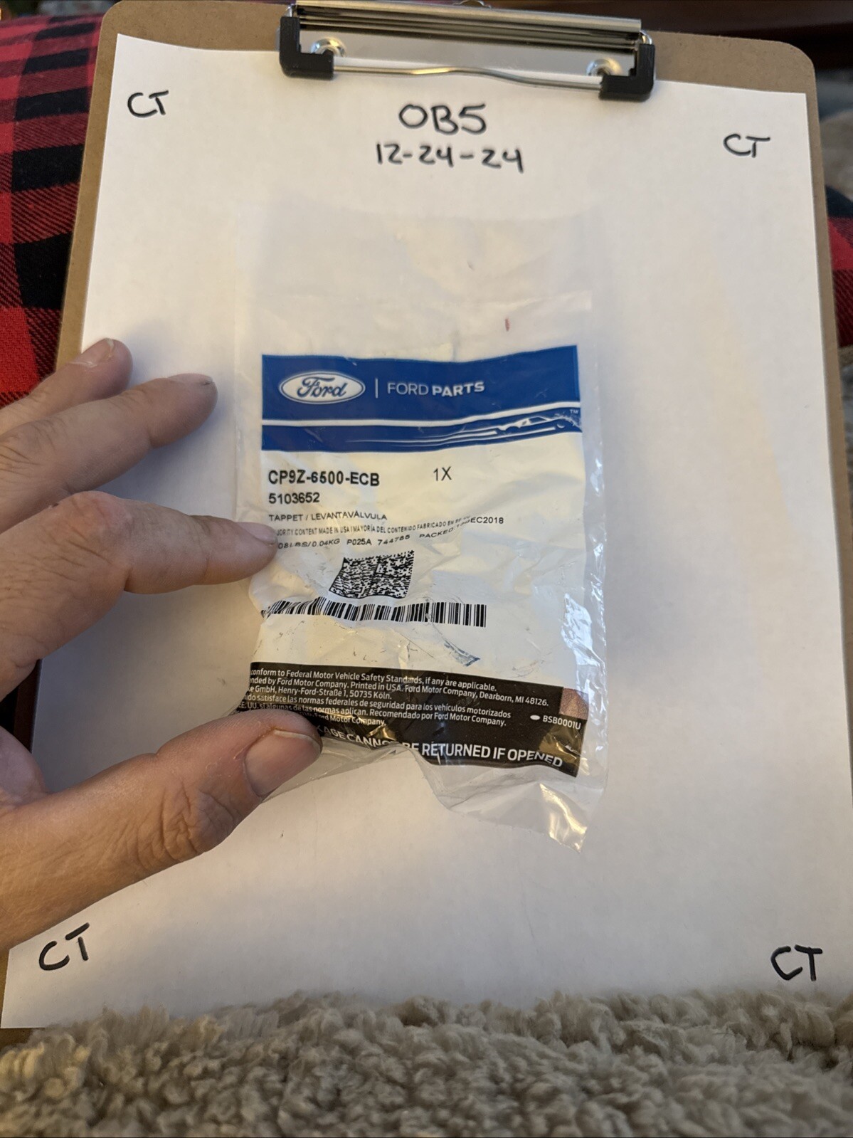 Genuine Ford Engine Camshaft Follower CP9Z-6500-ECB