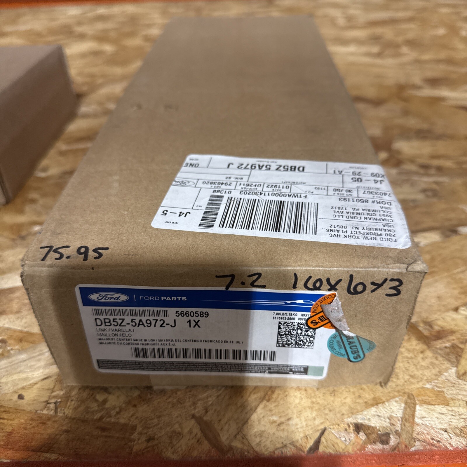 Genuine Ford Explorer Rear Trailering Tow Link DB5Z-5A972-J