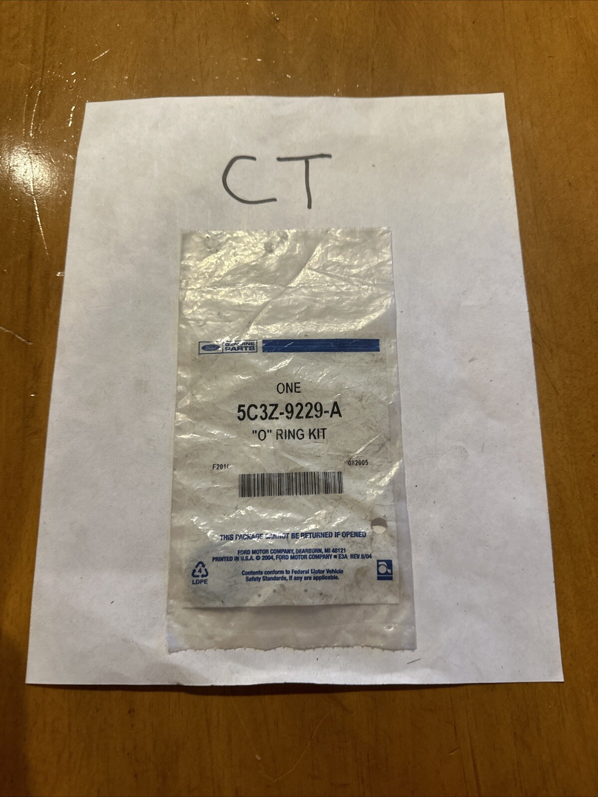 Genuine Ford Fuel Injection Pressure Regulator O-Ring 5C3Z-9229-A - Image 4