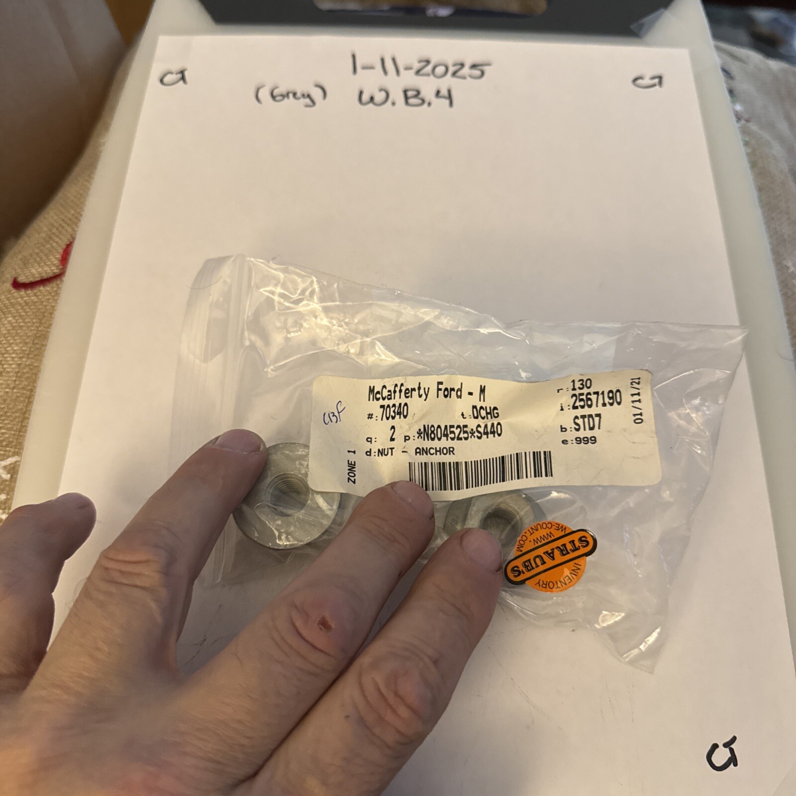 Genuine Ford OE Nut - Anchor N804525-S440