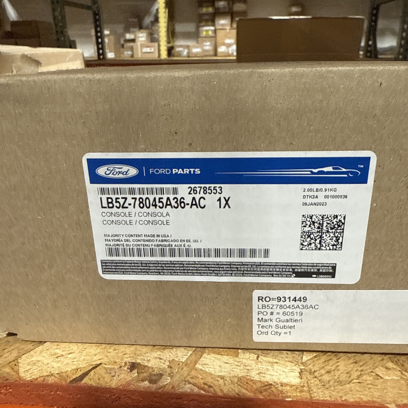 Genuine Ford Storage Box LB5Z-78045A36-AC - Image 3