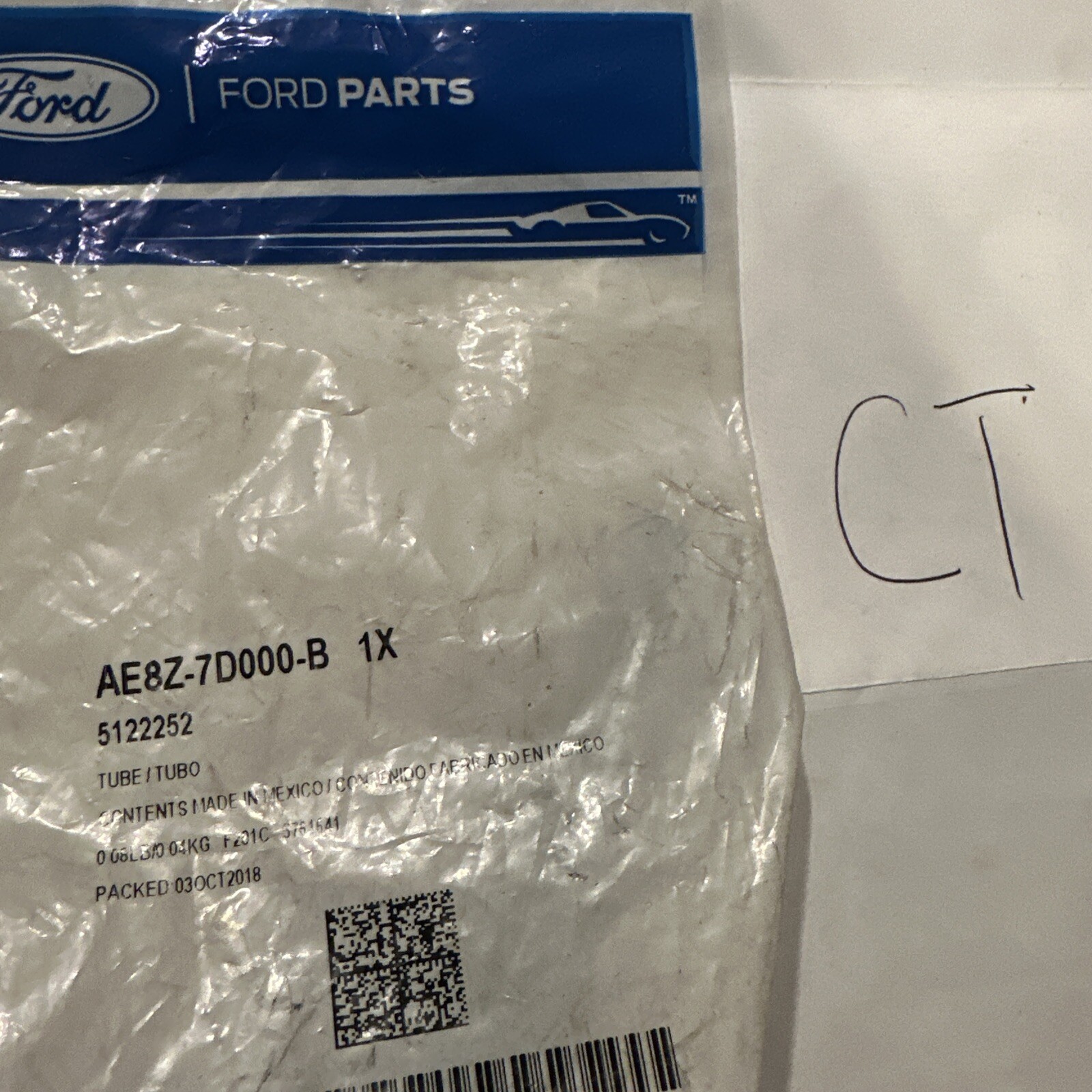 Genuine Ford Tube Oil AE8Z-7D000-B