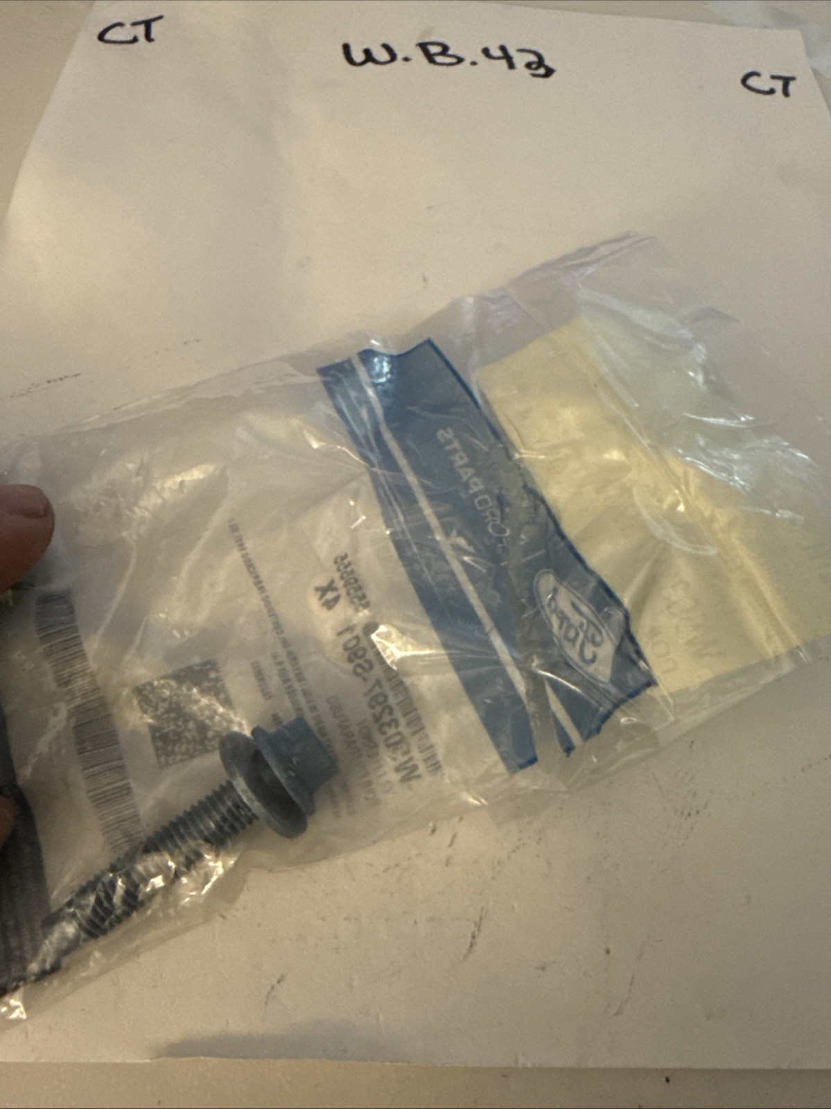 Genuine Ford W503297-S901 Hex.Head Bolt And Washer Assembly 2018-2019 Sold Ind - Image 3