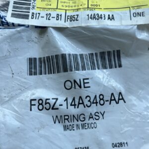 Genuine Ford Wiring Assembly F85Z-14A348-AA