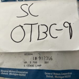 Genuine GM 1976 1977 License Plate Light Lamp (missing Clips)