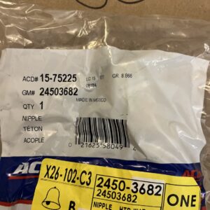 Genuine GM 24503682 Heater Connector Valve AC/Delco 15-75225