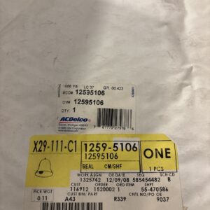 Genuine GM ACDelco Driver Side Camshaft Cover Seal 12595106 OEM GM GASKET