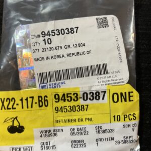 Genuine GM Multi-Purpose Retainer 94530387 *Sold Individually*