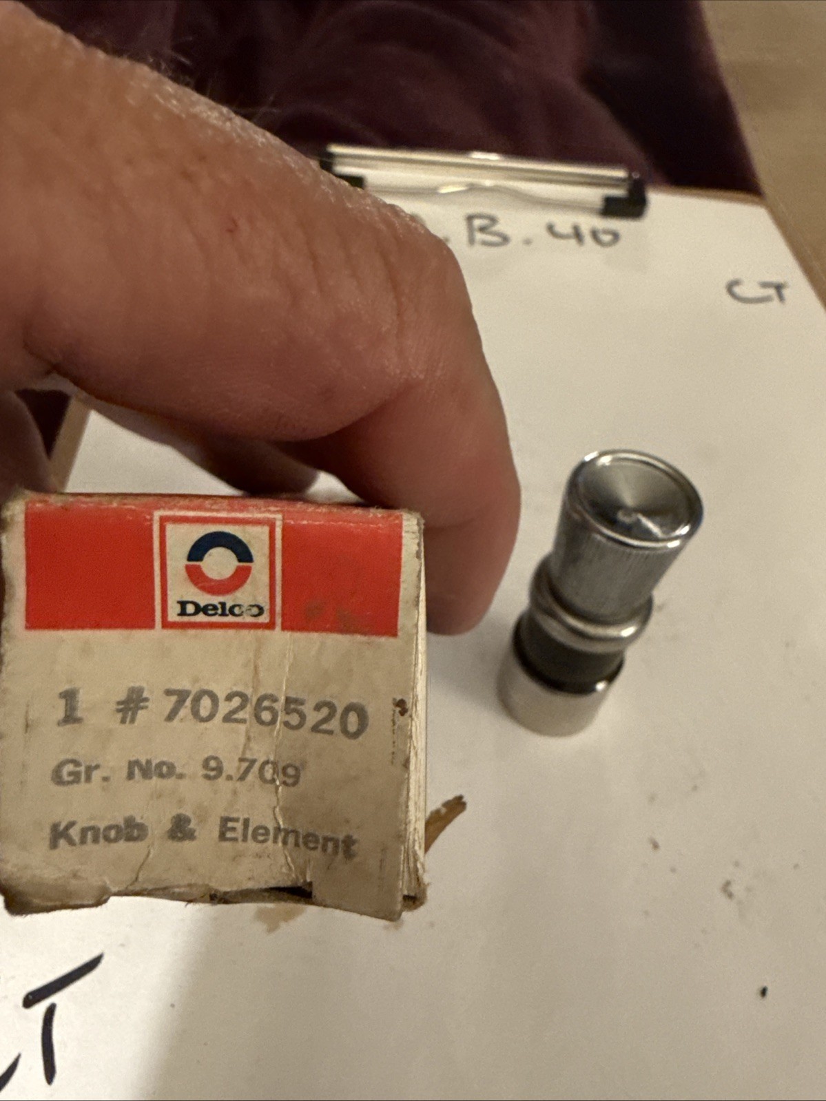 Genuine GM NOS 1958-63 Corvette Lighter Knob 7026520 Nos OEM. - Image 3