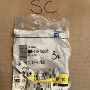 Genuine GM OEM 16675980 Rear Side Door Outside Handle Clip QTY3 NOS