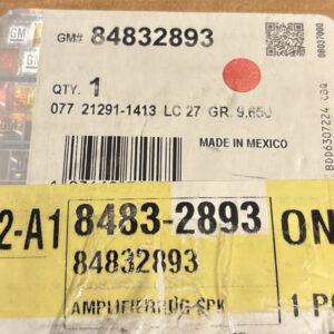 Genuine GM Radio Speaker Amplifier 84832893 By Bose