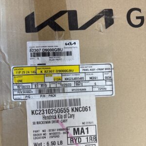 Genuine Kia 82307D9000GBU Panel Assembly-Front Door 2016-2019
