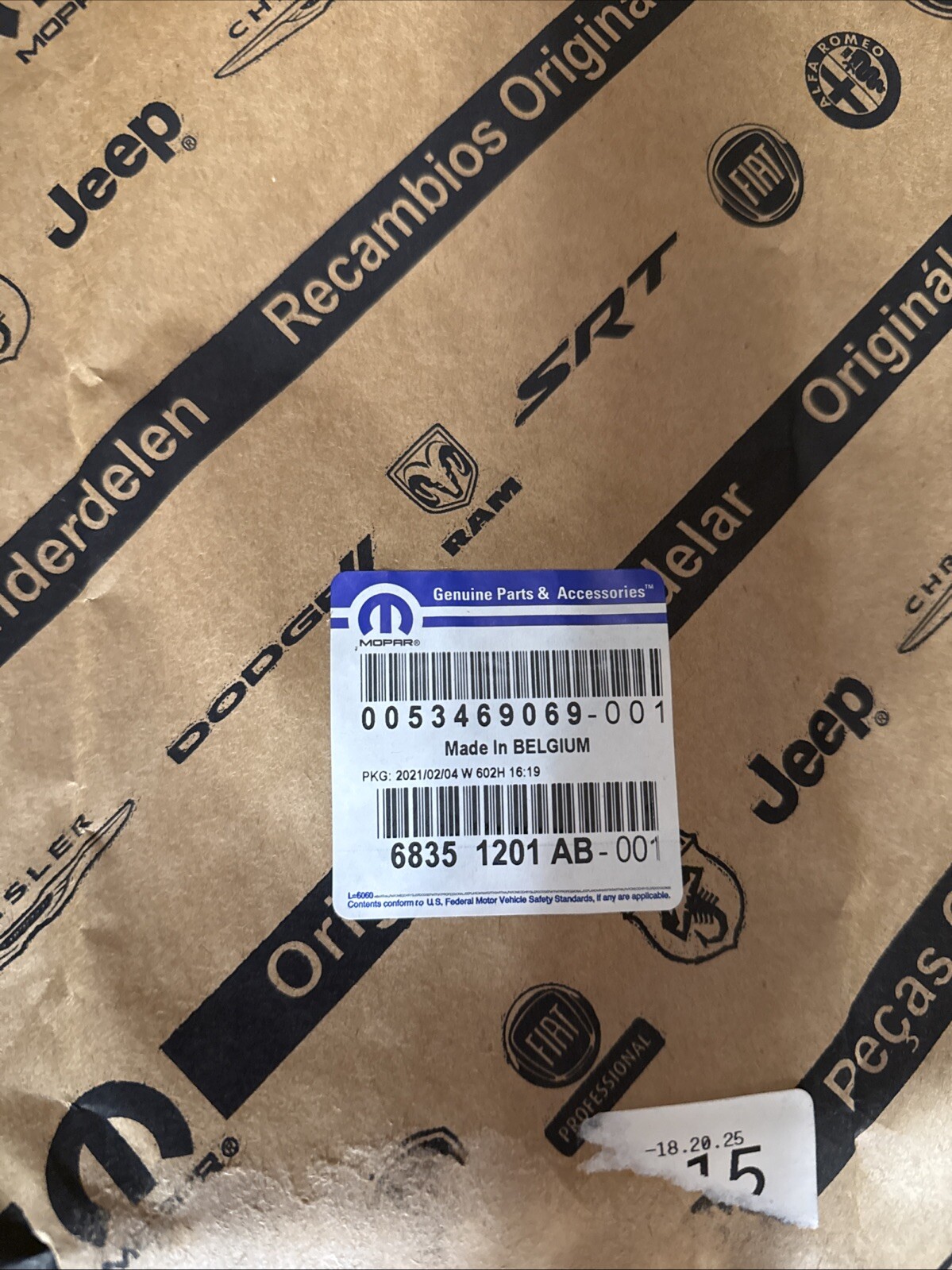 Genuine Mopar B Pillar Applique Right 68351201AB - Image 3