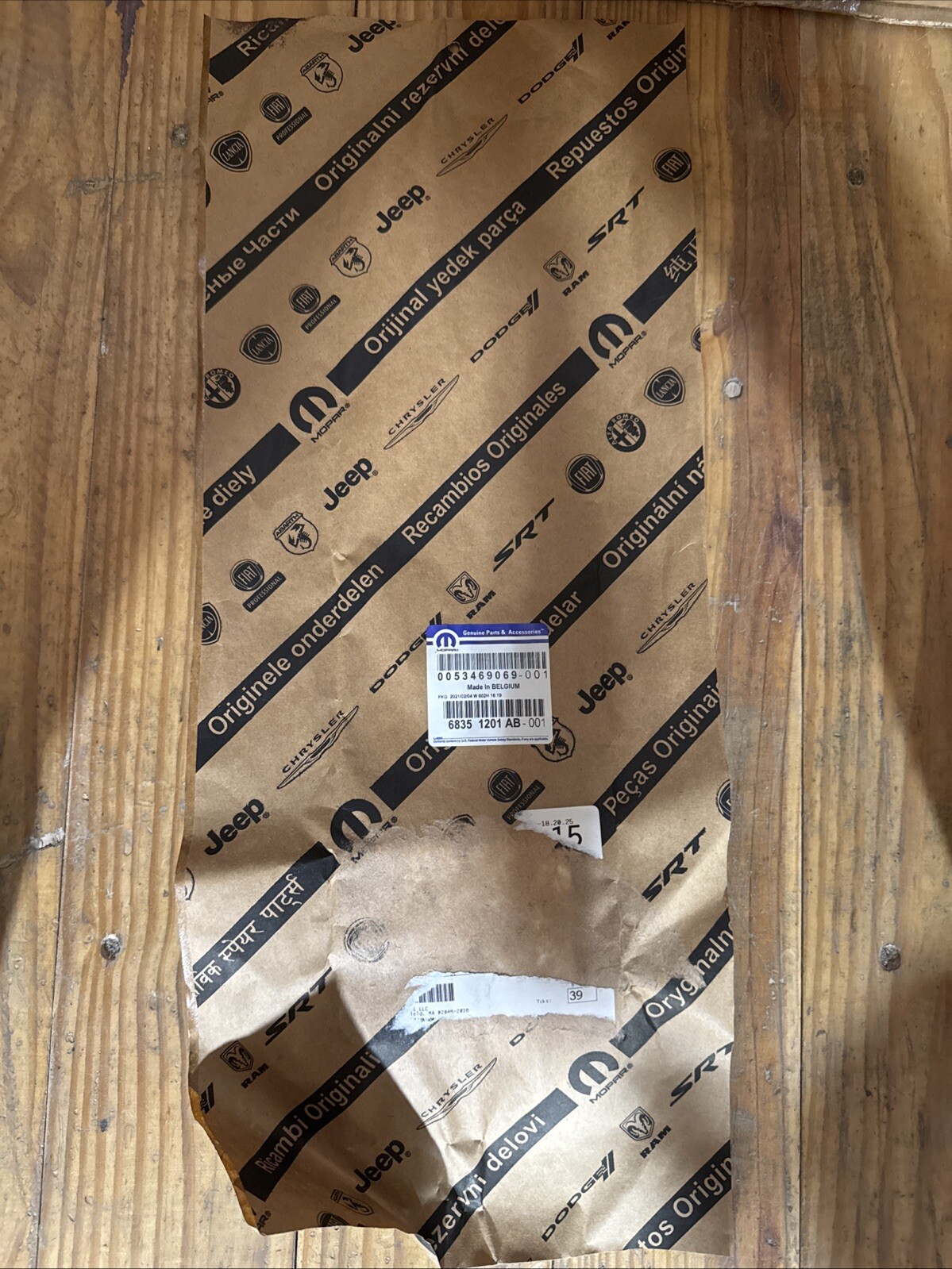 Genuine Mopar B Pillar Applique Right 68351201AB