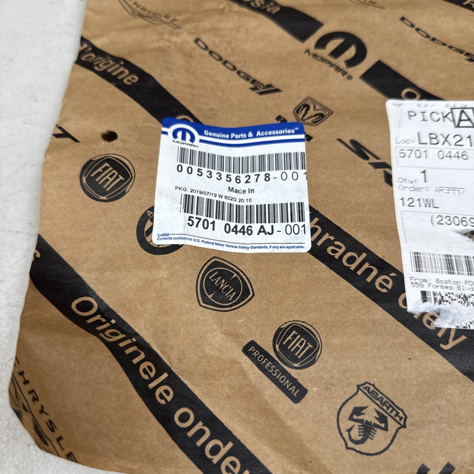 Genuine Mopar Door Applique Mopar 57010446AJ OEM Nos - Image 3