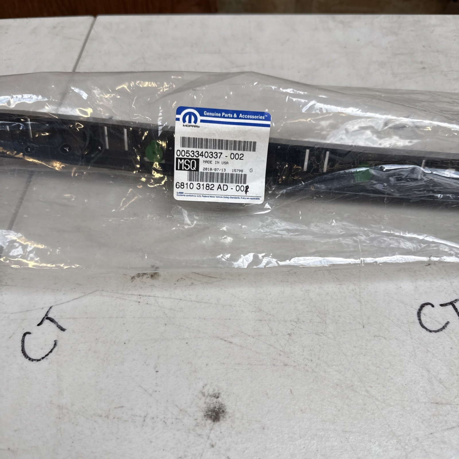 Genuine Mopar Fascia Support Bracket Right 68103182AD - Image 3