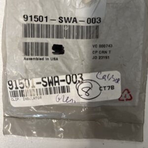Genuine OEM Honda Clip Insulator (91501-SWA-003) X1